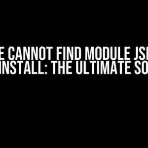 Node.exe cannot find module jspdf even after install: The Ultimate Solution