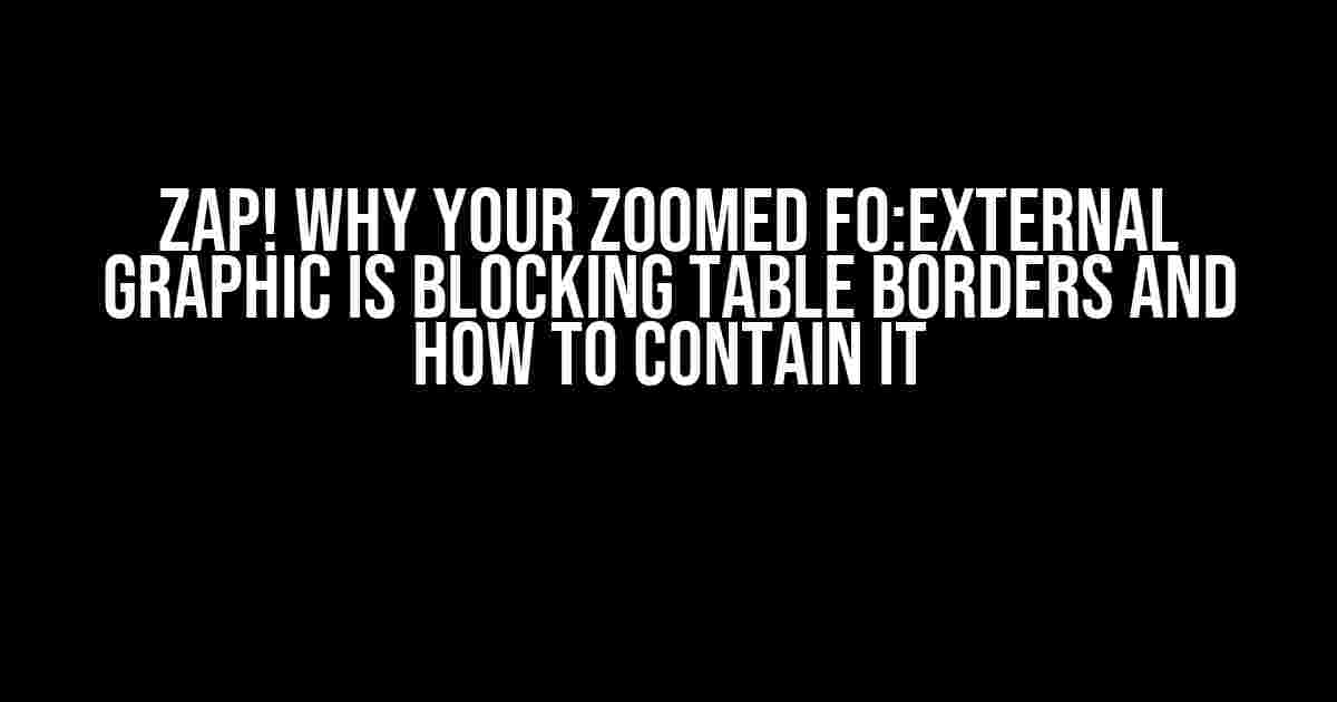 Zap! Why Your Zoomed fo:external Graphic is Blocking Table Borders and How to Contain It